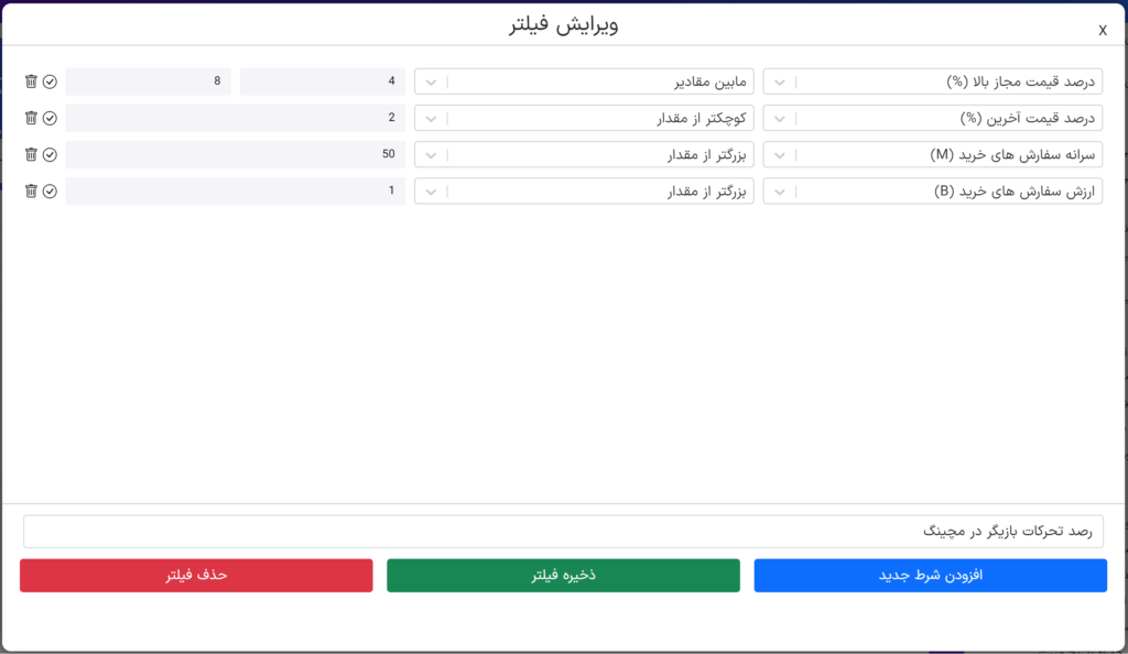 سفارش سنگین در مچینگ