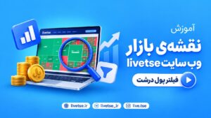 آموزش شناسایی ورود و خروج پول درشت در بورس با نقشه بازار LiveTSE
